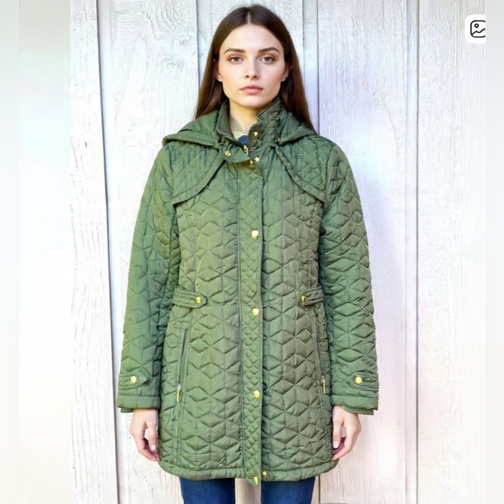 WEATHERPROOF Hooded Quilted Jacket size Medium